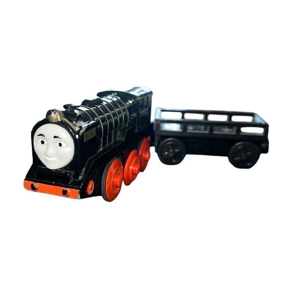 Thomas & Friends Wooden Railway, Battery-operated Hiro and cargo car train wood - Picture 1 of 7